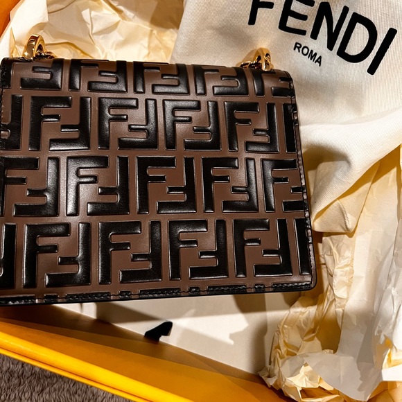 Brand New Fendi Kan U Small/Medium sized Chain Shoulder/Crossbody/Tote Bag - Picture 5 of 9